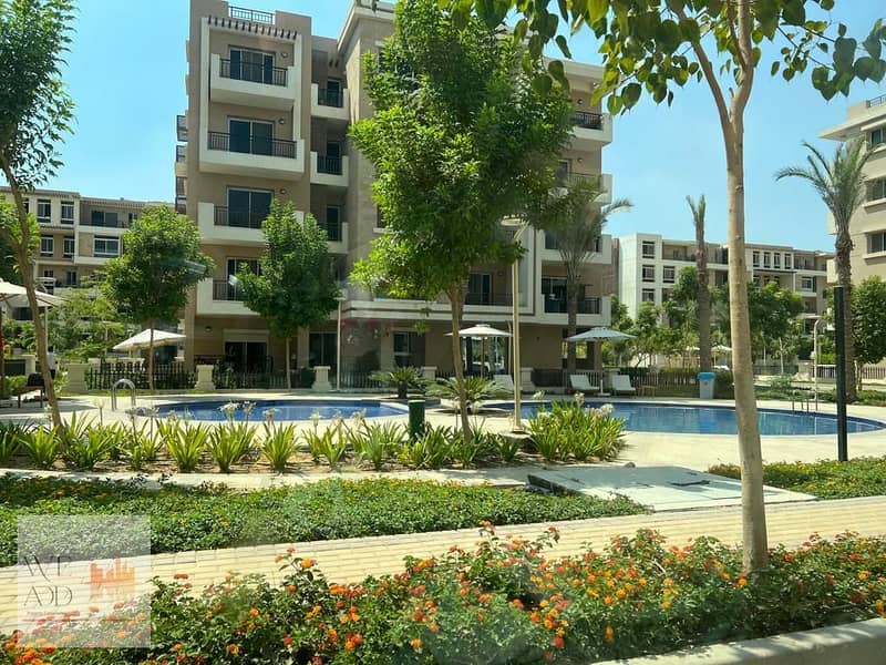 شقة دبل فيو لاند سكيب و lake للبيع 155م كلها على الفيو بكمبوند تاج سيتي Taj City مرحلة اوريجامي جولف 17