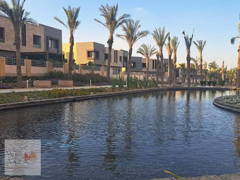 شقة دبل فيو لاند سكيب و lake للبيع 155م كلها على الفيو بكمبوند تاج سيتي Taj City مرحلة اوريجامي جولف 21