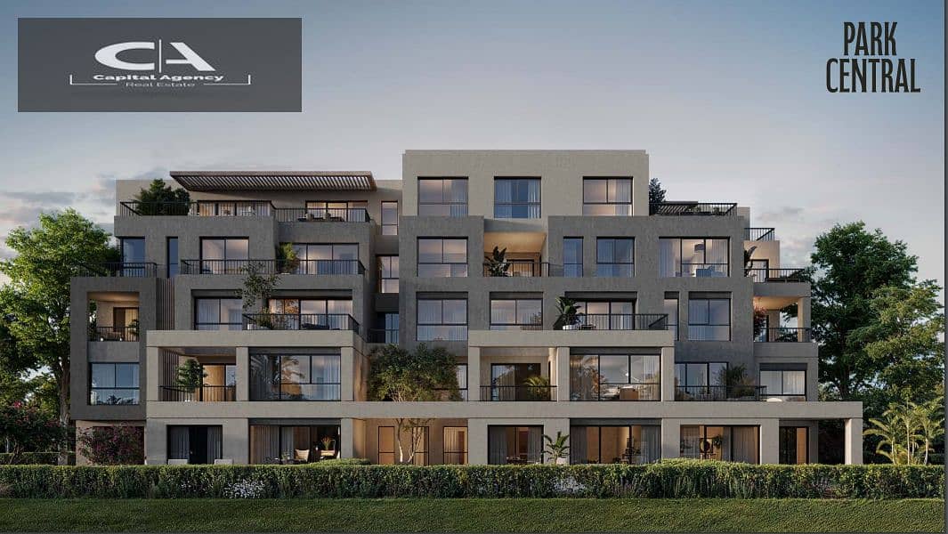 Book at the price of the launch in the first phase of Hassan Allam in Park Central Compound With only 5% down payment View on the lagoon and landscape 4