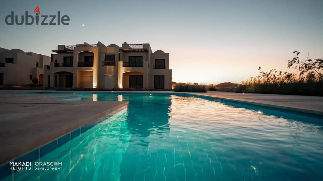 chalet for sale 89m in Makadi Heights Hurghada, direct view of the lagoon 2