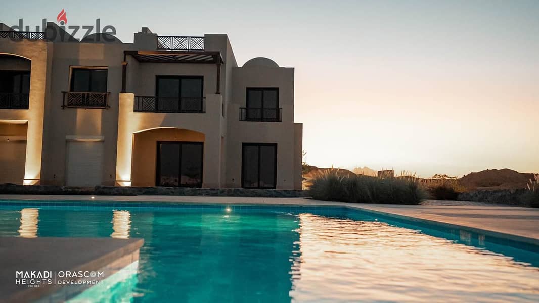 chalet for sale 89m in Makadi Heights Hurghada, direct view of the lagoon 7