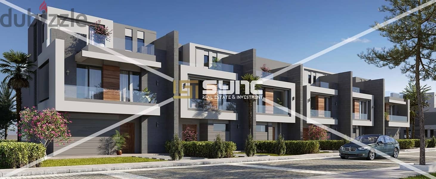 فيلا للبيع فى كمبوند لافيستا سيتى La Vista City Twin House-استلام فوري 0