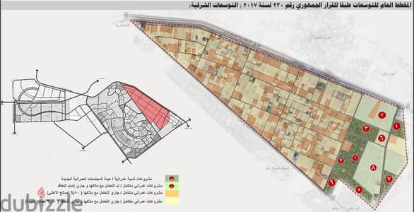 الشيخ زايد الثورة الخضراء ارض للبيع سكني 10898متر علي الصحراوي مباشرة