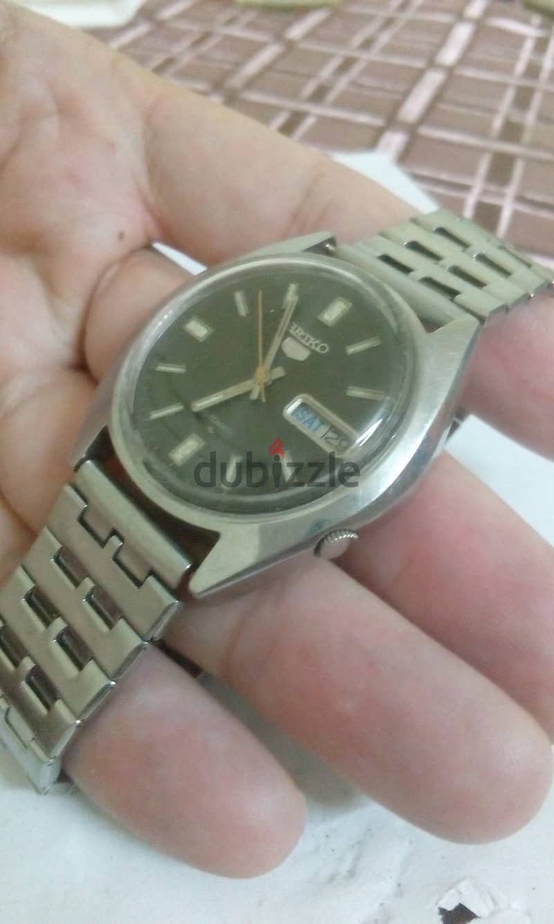 ساعه seiko5 ياباني اتوماتيك حاله ممتازة 0