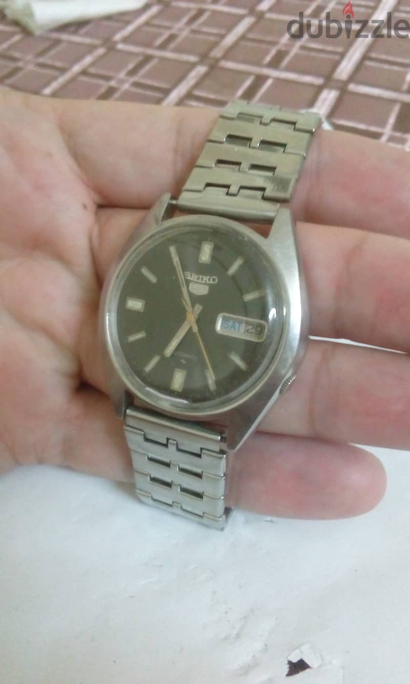 ساعه seiko5 ياباني اتوماتيك حاله ممتازة 2