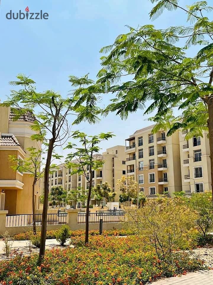 For sale, a 94 m studio with a private roof in Sarai, next to Madinaty, on the Suez Road, with a down payment of 558K 4