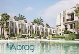 Opportunity at a special price, 10% down payment, townhouse for sale, view on the Lakes, installments, new Zayed ISOLA VILLA