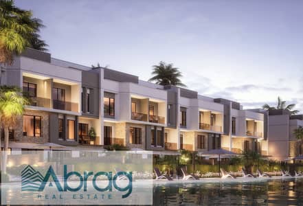 10% down payment opportunity for a townhouse for sale installments directly on the lagoon, in new Zayed, ISOLA VILLA