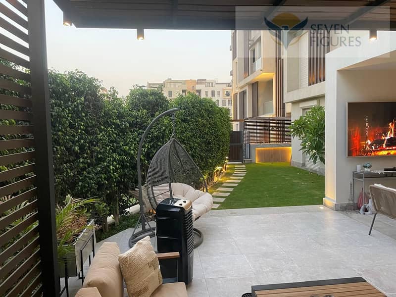 Apartment with Garden for sale in eastown new cairo fully finished ready to move 7