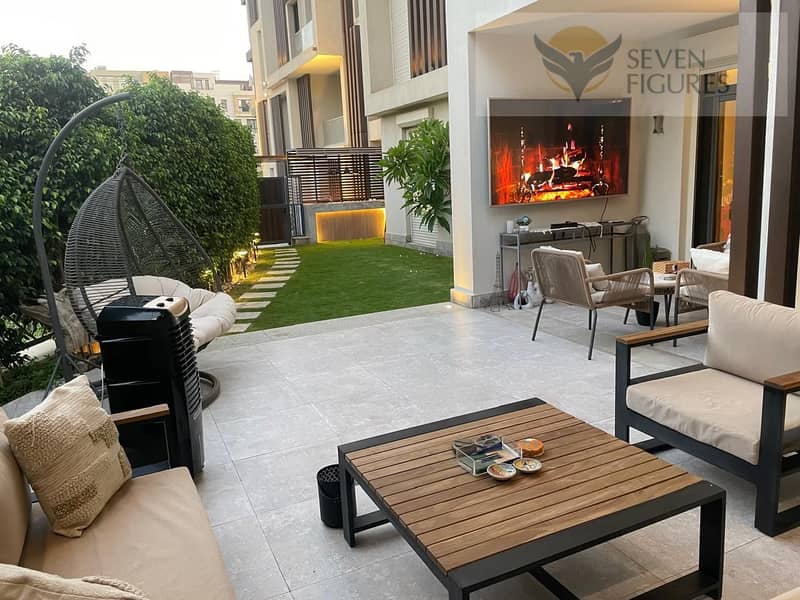 Apartment with Garden for sale in eastown new cairo fully finished ready to move 9