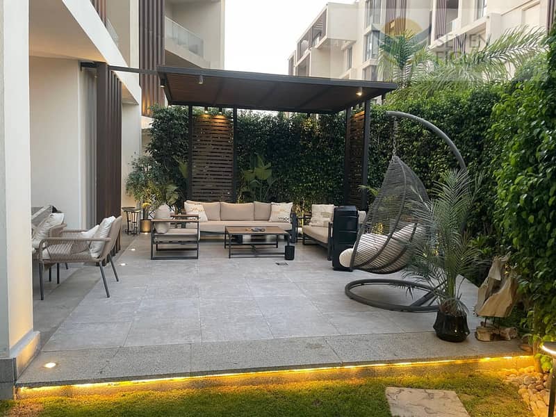 Apartment with Garden for sale in eastown new cairo fully finished ready to move 12