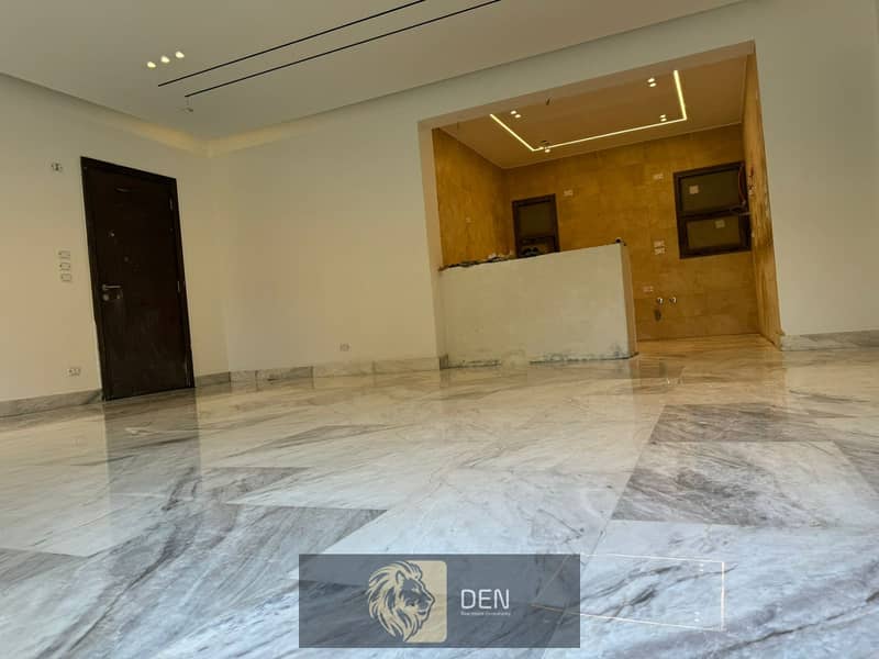 Apartment for rent, immediate receipt, fully finished, with kitchen and acs , in the most prestigious compound in the Fifth Settlement, “Eastown” 2