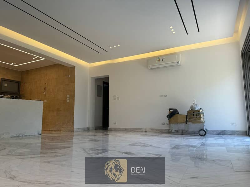 Apartment for rent, immediate receipt, fully finished, with kitchen and acs , in the most prestigious compound in the Fifth Settlement, “Eastown” 3