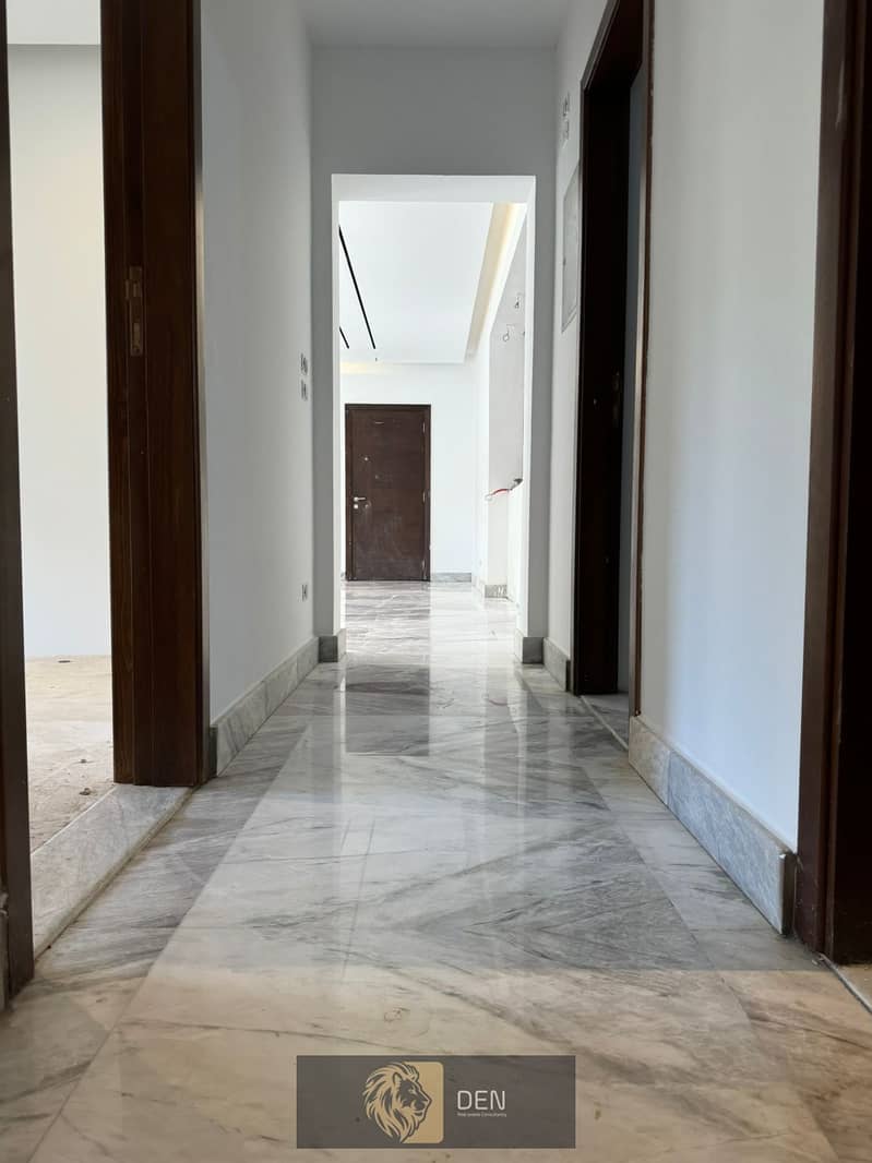 Apartment for rent, immediate receipt, fully finished, with kitchen and acs , in the most prestigious compound in the Fifth Settlement, “Eastown” 9