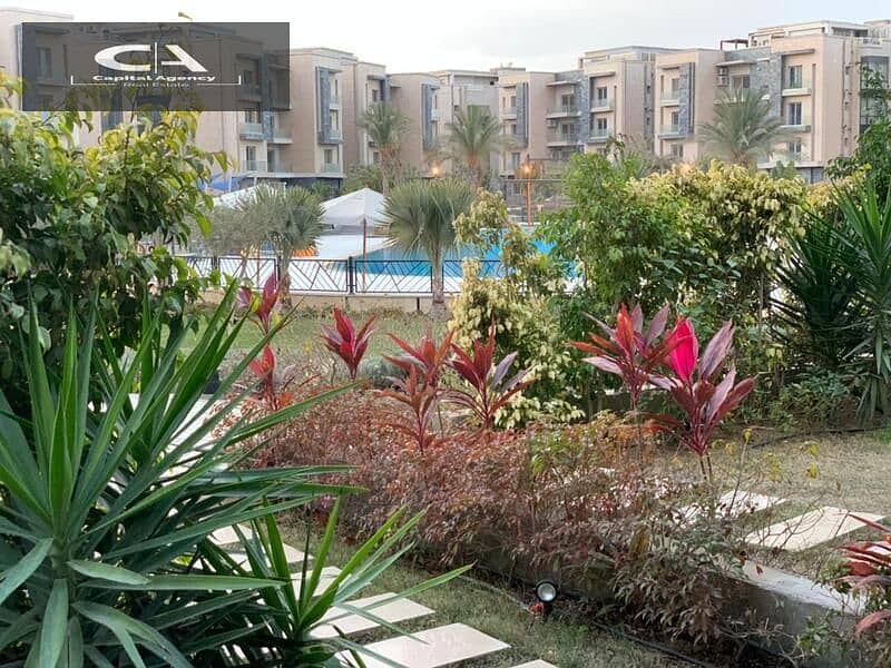 Apartment for sale in garden, 51 meters, immediate delivery With a 10% down payment in the heart of the Fifth Settlement 37% cash discount at Galleria 10