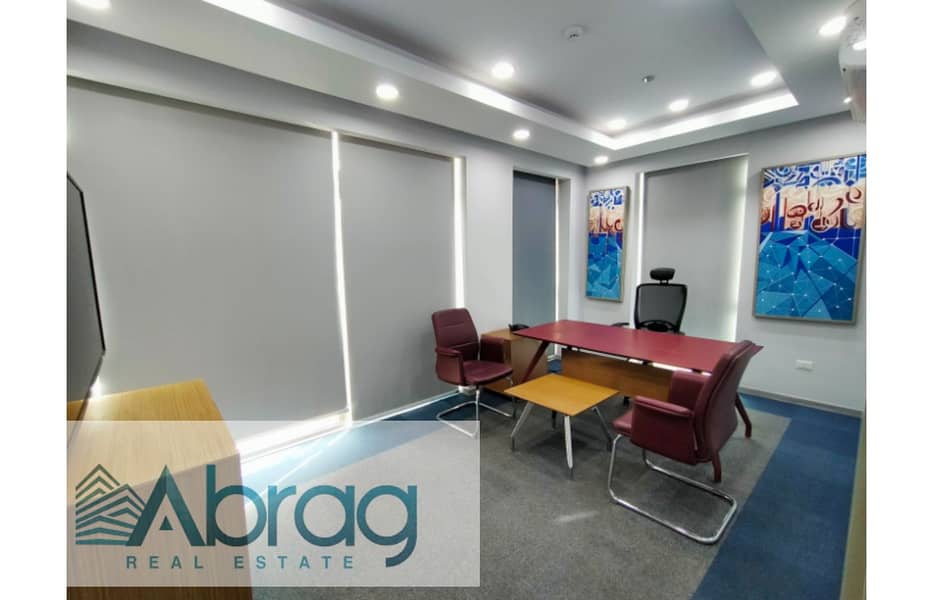 For rent administrative office 515 m with finishing, furniture and air conditioning in Sheikh Zayed 3