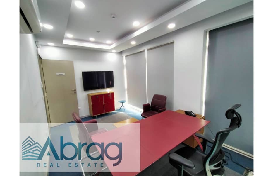 For rent administrative office 515 m with finishing, furniture and air conditioning in Sheikh Zayed 4