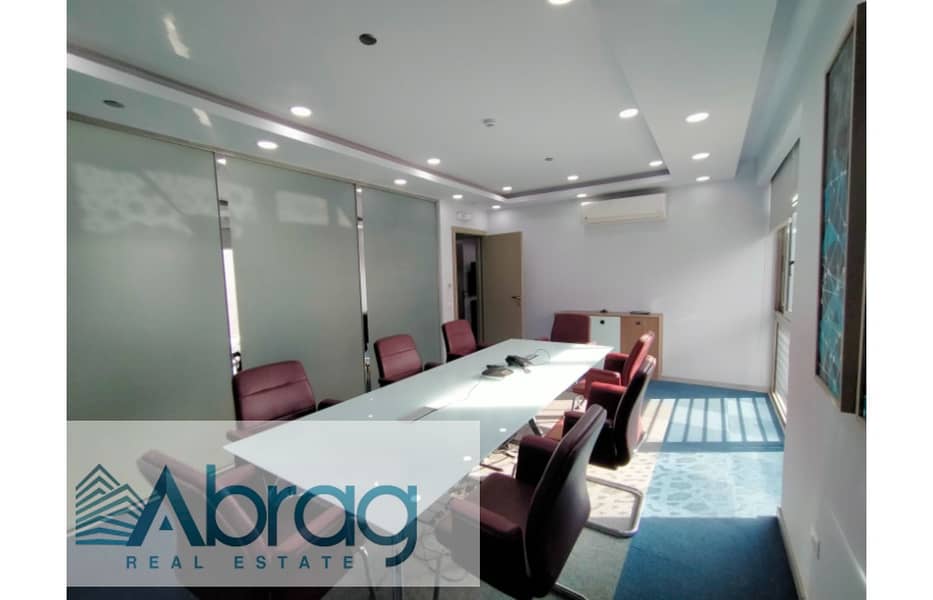 For rent administrative office 515 m with finishing, furniture and air conditioning in Sheikh Zayed 5