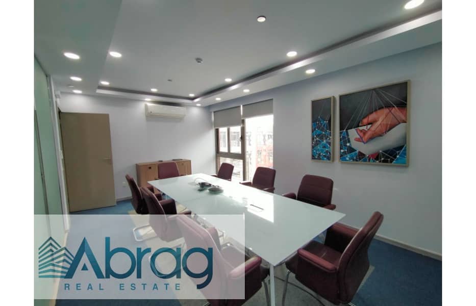 For rent administrative office 515 m with finishing, furniture and air conditioning in Sheikh Zayed 6