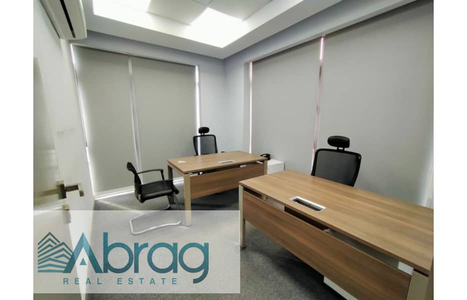 For rent administrative office 515 m with finishing, furniture and air conditioning in Sheikh Zayed 7