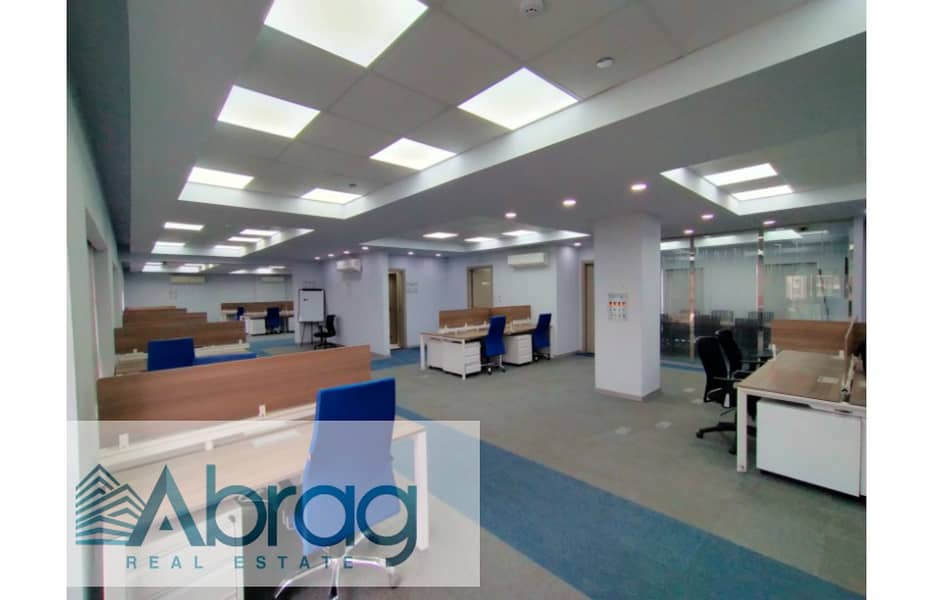 For rent administrative office 515 m with finishing, furniture and air conditioning in Sheikh Zayed 11