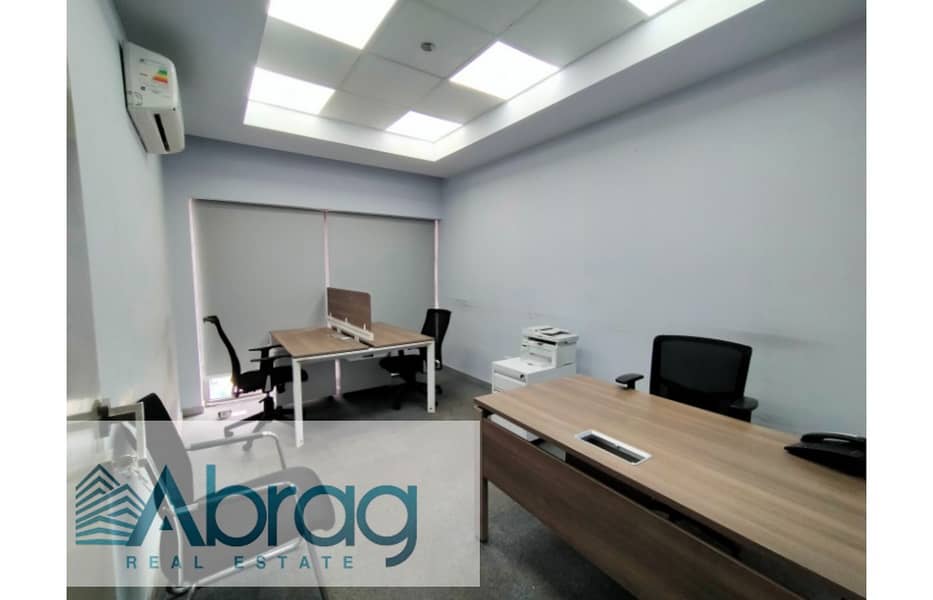 For rent administrative office 515 m with finishing, furniture and air conditioning in Sheikh Zayed 13