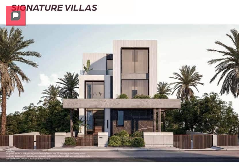 Villa with 3 floors, corner, for sale in New Cairo, in front of Al-Rehab, Estate Compound, from Sabbour Company, in installments, delivery soon. 1