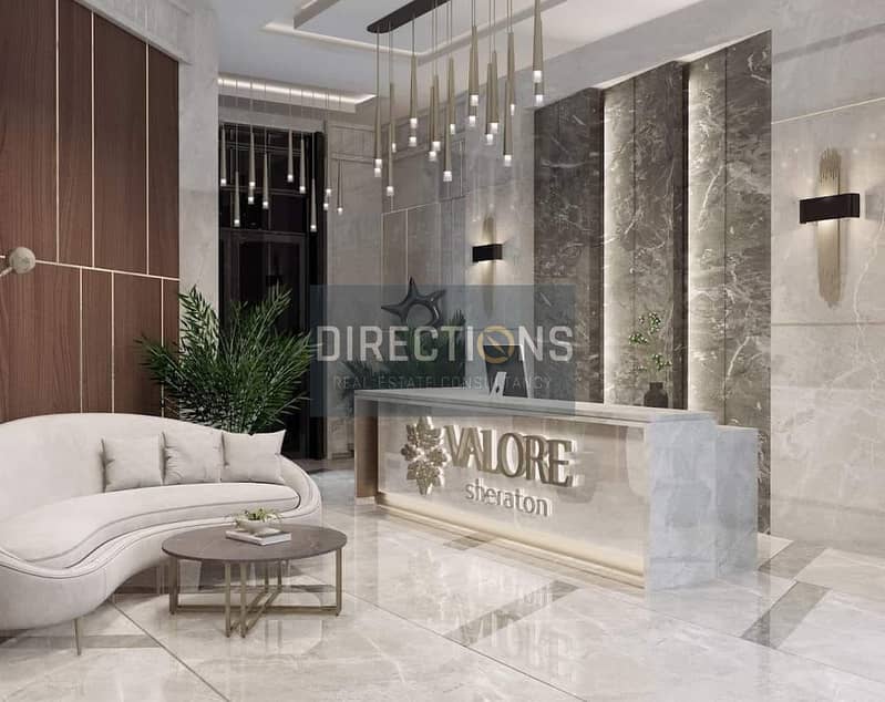 Fully finished hotel apartments with ِACs for sale at a burning price in the best location in Valore Sheraton Compound next to City Center Almaza 0