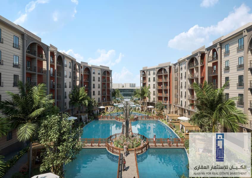 With a down payment of 450 thousand and at a competitive price, own a 125-meter apartment next to Mall of Egypt - Green City Compound 9