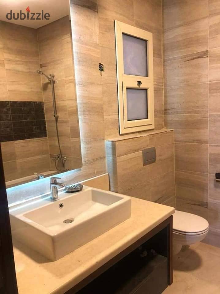 Apartment Fully finished  for sale in front of Al Rehab and next to Family Park on Suez Road in Creek Town Compound near Saada Horizon New Cairo 1