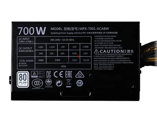 Cooler master psu used same as new 2