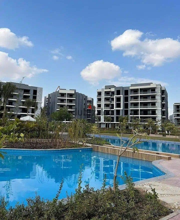 Affordable apartment for sale with 2 bedrooms 128m2 in an ideal location in the First Settlement with green spaces, and artificial lakes 0