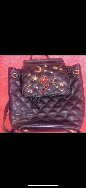 aldo backbag black with very good condition 1