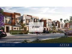 Twin house for sale with immediate delivery at a special price with a down payment and installments in Azzar Infinity Compound