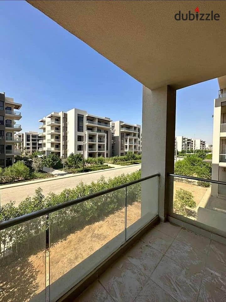 Ready to move furnished apartment for sale 147 m2 with 3 bedrooms in a marvelous design  compound with landscapes in Fifth Settlement 3