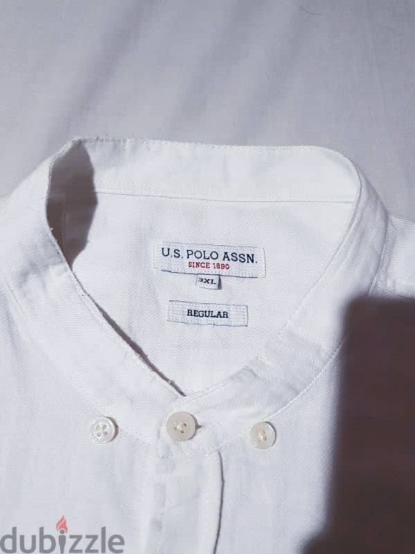 u. s. polo assn قميص كتان أورجينال 2