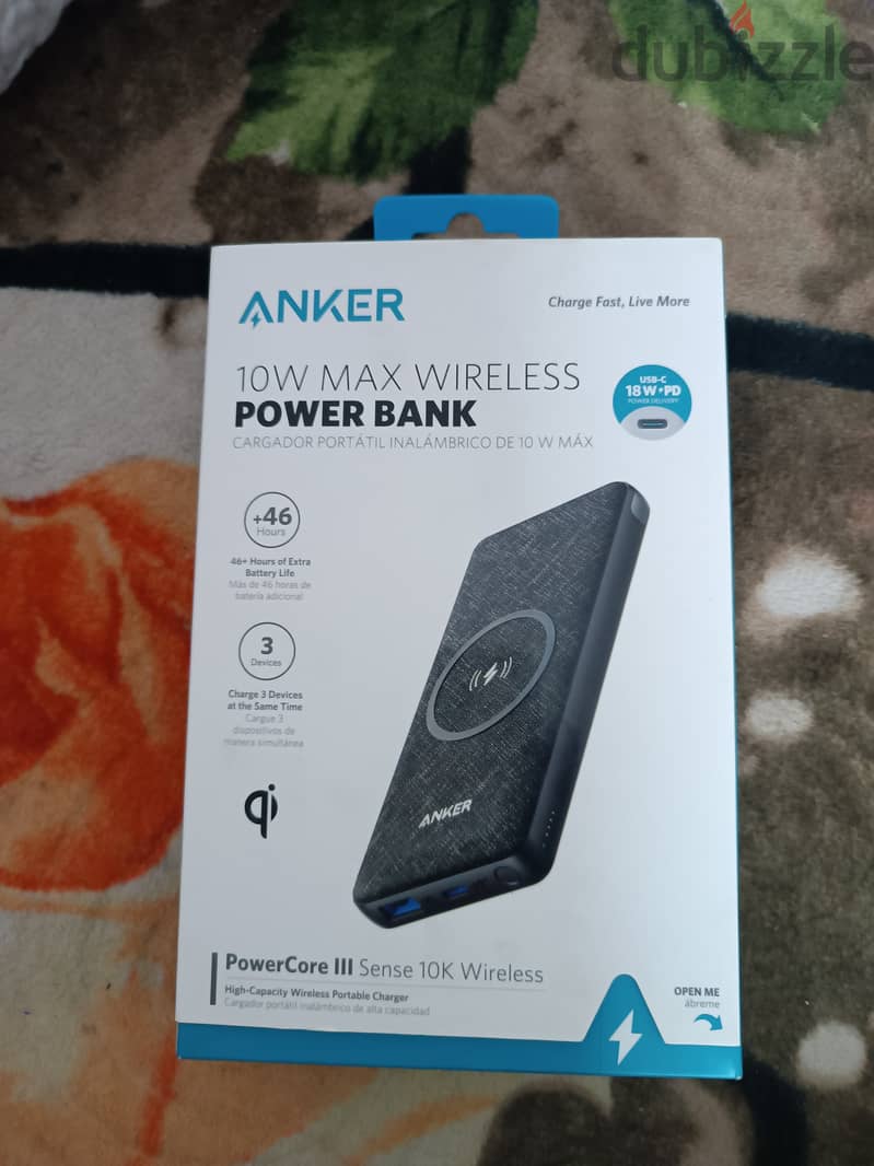 باوربنك انكر 10000 power bank10w max wireless 2