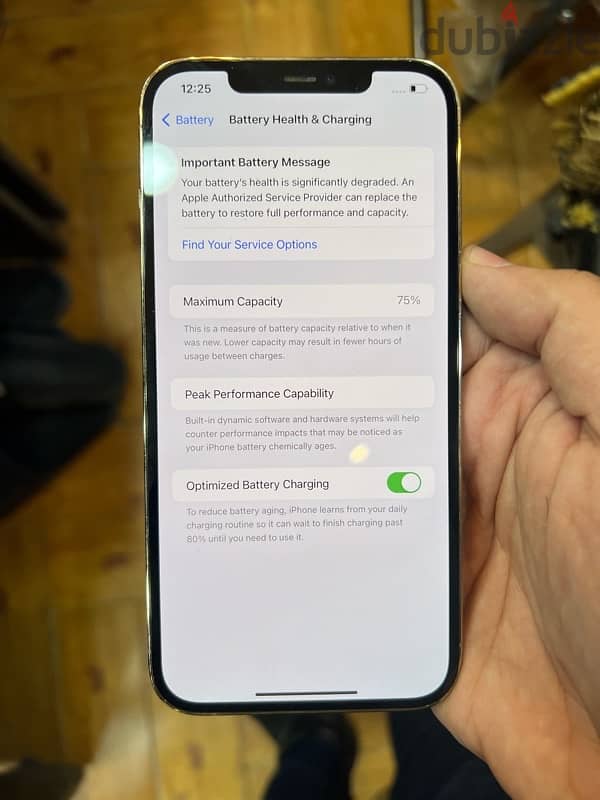 iphone 12 pro max 256 battery health 75% 2