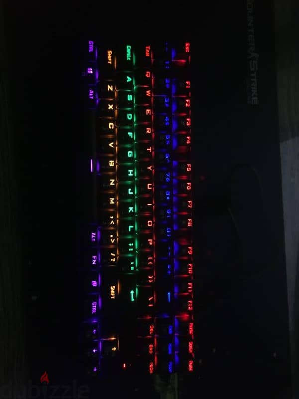 keyboard redragon k552 rainbow blue switch 3