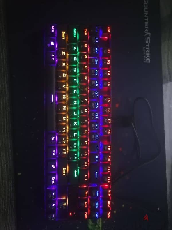 keyboard redragon k552 rainbow blue switch 4