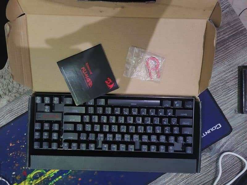 keyboard redragon k552 rainbow blue switch 6