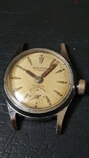 ساعه سويسري ساعة ملو حريمي قديمه نادره  oriosa vintage swiss made 2