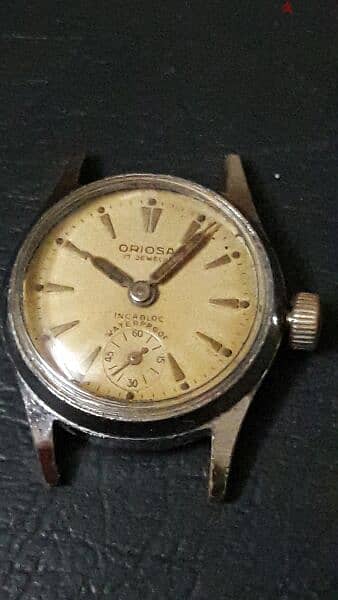 ساعه سويسري ساعة ملو حريمي قديمه نادره  oriosa vintage swiss made 3