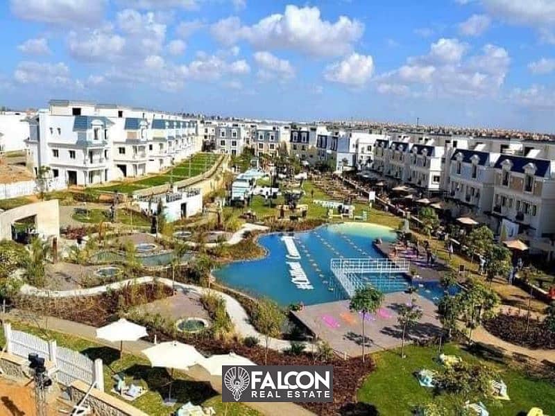 For sale, an apartment with a garden, immediate delivery, from Mountain View, in the Fifth Settlement, in i City New Cairo 3