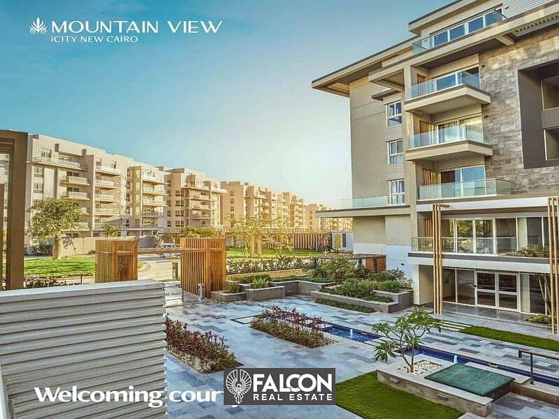 للبيع شقه بجاردن استلام فوري من ماونتن فيو  Mountain view في التجمع الخامس في i city new cairo 6