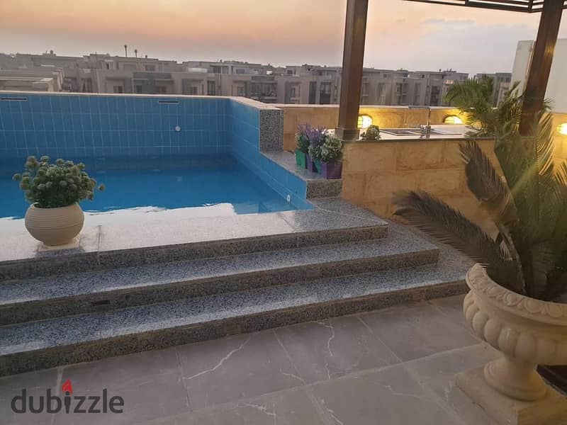 for sale unique apartment ready to move view pool hot price in new cairo 8