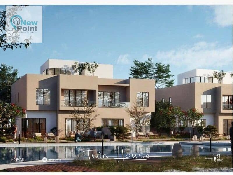 Villa with Garden Lake view in Rosail City Compound  Rosail City Mostakbal City 6