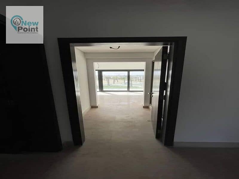 Apartment with garden for sale in Swan Lake Compound on Suez Road in front of Rehab 3