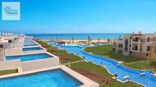 Chalet with a direct view of the sea, immediate delivery, for sale in Blue Blue Village on Zaafarana Road in Ain Sokhna 0