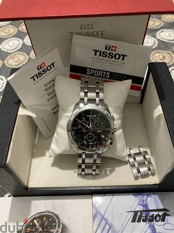 لسرعة البيع tissot watch original  ساعة تيسوت اصلية بجميع مشتملاتها 2